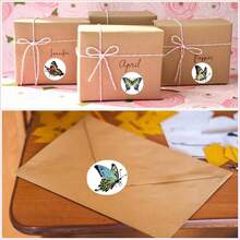 500pcs Roll Butterfly Stickers Colorful Amazing Cartoon Stationery Pencil Backpack Skateboard Decoration Stickers Teacher Training Cartoon Graffiti Label Stickers Cake Baking Envelope Gift Box Sealing Stickers For Crafts Scrapbooking Envelopes Decorative Sealing Stickers - Cartoon - View 7