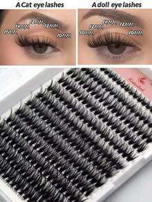 240/200 قطعة رموش صناعية طبيعية مختلطة D Curl Vacation Lashes 40D مقاس 9-16 مم، رموش فردية كثيفة صف واحد، رموش صناعية DIY بتصميم عناقيد، إكستنشن رموش فردية، عناقيد رموش، رموش صناعية - D - مشاهدة 10
