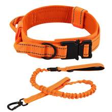 Purple Tactical Training Dog Collar With Leash, Premium Nylon Adjustable Dog Collar With Handle, Heavy Duty Metal Reinforced Buckle D Ring Soft Cotton Padding Military Training Collar Suitable For Medium And Small Dogs - Multicolor - View 9