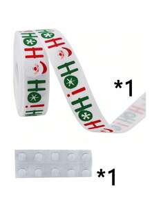 Christmas Ribbon DIY Bow Gift Wrapping Christmas Scene Woven Ribbon Party Colorful Ribbon - Multicolor - View 14