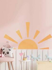 1 miếng dán tường họa tiết mặt trời, decal tường PVC hiện đại cho nhà ở, nhãn dán, decal vinyl trang trí nhà cửa, vật dụng trang trí mùa xuân làm mới ngôi nhà, nhãn dán trang trí Rama quà tặng sinh nhật tốt nghiệp - Nhiều màu - Xem 2