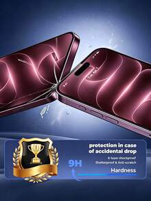 4pcs Premium Privacy Tempered Glass Screen Protector, 9H Hardness Anti-Scratch, Rounded Corner Design Comfortable Fit, Dust-Proof Design, Privacy Protection, Suitable For Daily Use, Professional Office And Home, Compatible With IPhone 17e/18 ProMax/18 Pro/17 Air/17 ProMax/16 Pro/16/15 ProMax/15 Pro/15/14 ProMax/14 Pro/14/13/12/11[Compatible With IPhone Duo/17 Phone Case, Summer, Ocean, Vacation] - Black - View 5