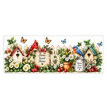 Birdhouse Garden Cabinet Decals Farmhouse Kitchen Backsplash Sticker Bird Flower Wall Decor Home Sweet Home Decoration - Christmas Wall Decals - View 6