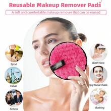 34/26 Pcs Wine Red All In One Makeup Tools Set,26Pcs Makeup Brushes,Flower Red Bead Hair Claw,Wine Red Bow Hairband,2Pcs Clean Sponge,4Pcs Triangle Powder Puffs For Daily Full Face Makeup - Multicolor - View 10