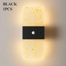 Modern Crystal Motion Sensor Wall Lamp, LED Smart Sensor Acrylic Wall Light, Wireless LED Wall Lamp, Battery-Powered Night Light, Adjustable Color Temperature And Brightness, Suitable For Hallways, Bathrooms, Bedrooms, Home Decoration, Living Room - Square Multicolor - View 23
