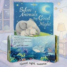 beartale "Animals Say Goodnight" Children's Bedtime Story Picture Book, Cute & Exquisite Illustrations, Animal Recognition, Children's Christmas Gift, Holiday Gift Choice, Halloween, Christmas - Multicolor - View 2