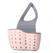 Sink Hanging Drain Basket Kitchen Sink Storage Rack Soap Sponge Drain Rack Double-Layer Hanging Basket Storage Suction Cup Kitchen Storage Rack Sink Accessories Suitable For Storing Sponges And Rags Kitchen Decoration Essentials - A - View 7