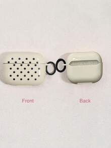 Korean Style Minimalist Semi-Transparent Pink/Purple Polka Dot + Circle Earphone Case Compatible With Airpods 5/Pro/3rd/4th Generation, New Pro 2 Protective Cover, Cute Apple 4 Minimalist 3 Personalized 1st/2nd/5th Generation Girls Earphone Case Protective Cover - Multicolor - View 30