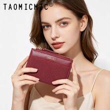 Fashion Vertical Grain PU Bifold Purse, Multi Card Slots ID Window Portable Zipper Wallet For Daily Use - Multicolor - View 7
