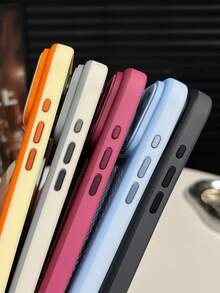 Luxury Breathable Heat Dissipation Invisible Ring Holder Magnetic Phone Case Compatible With Iphone 18 Pro Max 18 Pro 17 Pro Max 17 Pro 17 16 Pro Max 16 Pro 16 15 Pro Max 15 Pro 15 14 Pro Max 14 Pro 14 13 Pro Max 13 Pro 13 Wireless Charge Soft Silicone Cover - Cherry Red - View 3