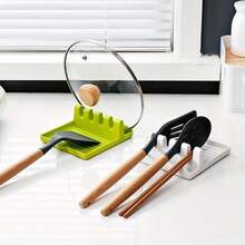 1pc Kitchen Multi-Function Pot & Pan Rack, Spoon Holder, Storage Rack, Pot & Pan Pad, Kitchen Storage Shelf, Pot Lid Rack, Kitchen Draining Rack, Cookware Storage Rack - Various - View 6