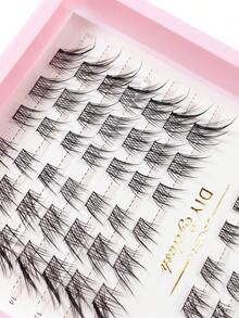 14 Rows Su Daji Segmented Single Cluster False Eyelashes DIY Self-Application Tufts 10-16mm Mixed Length Fox-Style Upturned Realistic Fake Lashes Beginner Natural Atmosphere Makeup Eyelashes - View 5