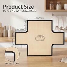 1/3PCS Cross-Handle Silicone Baking Mat, Toast Bread Release Mat, Heat-Resistant Non-Stick Baking Tray Mat, Home Oven Baking Tool, Reusable, Easy Release, Suitable For Oven And Microwave, Compatible With Toast, Cake, Egg Tart, Pie, Macaron. Multiple Colors Available, Fits Regular Toast Box, Beginner-Friendly, Essential Kitchen Baking Accessory For Home DIY Bread And Pastries, Durable And Wear-Resistant, Foldable And Space-Saving, Must-Have Tool For Baking Enthusiasts. - View 4