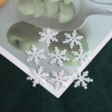 300pcs Random Color Snowflake Shaped Confetti, Table Decor, Party Supplies, Christmas Decorations, Winter Decorations, Suitable For Christmas, Halloween - View 8