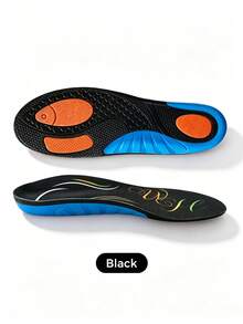 1 Pair Sports Whale Arch Support Insoles, 2 Color Options, Rebound Shock Absorption, Sweat-Absorbent, Anti-Twist, Full-Length Cushioning Insoles - Multicolor - View 15