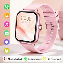 Outdoor Sports Fashion Smart Watch, 1.83-Inch Full Touch Screen, Supports Wireless Calls And Messages, Wireless Music Playback, Fitness Tracker Smart Watch. Suitable As Gift For Friends And Couples, Compatible With Android And IOS - View 2