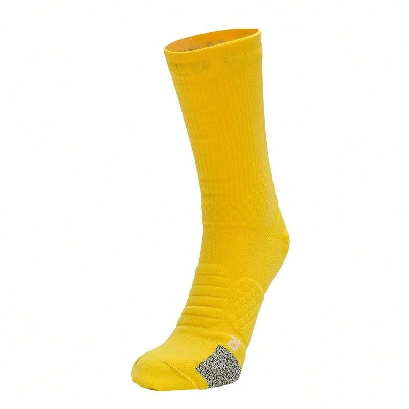 Under Armour Unisex Mid-Calf Socks Curry UA AD Playmaker 1p Mid Lightweight Comfortable Dry Performance Lifestyle Socks 1376231-790 - Yellow - View 1