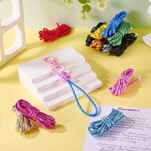 36 Yards Rope 4 Mm Outdoor Rope Set Mixed Color Polyester Rope For Bracelet Making Lanyard Key Chain Shoelace - Multicolor - View 6