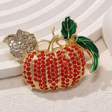Christmas Multi-Style Alloy Brooch, Xmas Tree Wreath Bell Pumpkin Elf Lapel Pin, Drip Oil Decorative Brooch Pin, Aesthetic Jewelry For Jackets Scarves, Christmas Party Accessory & Gift - Multi-color - View 5
