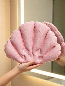 Creative Shell-Shaped Inflatable Bath Pillow, Towel Mat, Bath Pillow, Inflatable Bath Mat, Non-Slip Bath Mat, Soft And Comfortable Towel Bath Mat, Head Spa Pillow, Hot Water Bath Pillow And Disposable Bath Towel - Multicolor - View 7