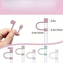 2 PCS Straw Cap Sets, Suitable For 20/30/40 Ounces Travel Cups, PVC Straw Cap Covers, Dust-Proof Beverage Accessories - Multicolor - View 11