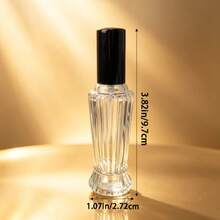 10ML Vertical Transparent Glass Refillable Perfume Spray Bottle, Mini Portable Travel Spray With Metal Cover, Leak Proof Empty Perfume Bottle, Female Makeup Device, Portable Perfume Container For Daily Use Of Men And Women - Multicolor - View 4