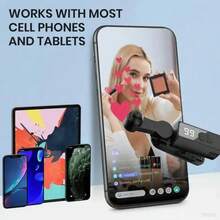 Clicker Automático Recargable 2026, Gatillo Inteligente para Celular, Simulador de Toques Rápidos Portátil, Accesorio para Selfies, Me Gusta en Vivos y Recompensas de Compras - Negro 1 ud. - Ver 7