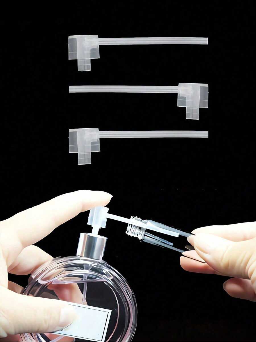 2pcs Portable Perfume Refill Tool, Perfume Sample Dispensing Bottle With Pump Head, Creative Dispensing Gadget