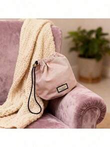 Multi‑Purpose Drawstring Storage Pouch Portable Travel Cosmetic & Jewelry Organizer Gift For Women Gucci Beauty Light‑Pink Drawstring Storage Pouch - Light Pink - View 7