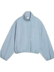 Puma Women's SPORTS ATHLEISURE Woven Hoodless Jacket 63689647 - Blue - View 1