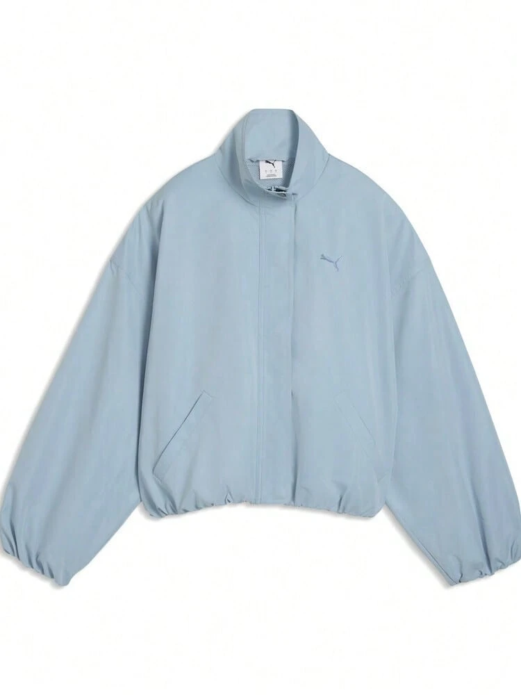 Puma Women's SPORTS ATHLEISURE Woven Hoodless Jacket 63689647 - Blue - View 1