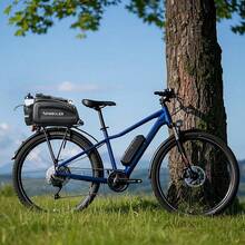 NEWBOLER Hard Shell Bicycle Trunk Bag 8L Large Capacity Bike Bag Waterproof Bike Rear Seat Rack Bag - Multicolor - View 11