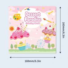 كتاب تلوين للأطفال، كتاب رسم بموضوع حيوانات لطيفة، كتاب ألعاب رسم يدوي DIY للأطفال، دفتر تمارين تلوين للتعليم المبكر للأطفال الصغار، هدية حفلة - متعدد الألوان - مشاهدة 14