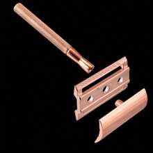 Rose Gold Safety Manual Razor Shell, Anti-Scratch Razor Shell, Suitable For Beard, Armpit Hair, Leg Hair Removal - Multi-color - View 7