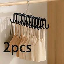 1/2pcs---Multifunctional 20-Hook Non-Slip Drying Rack – Ideal For Lingerie, Camisoles, And More (Home/Dorm/Student Use) - Multicolor - View 11