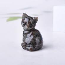 CUPIDCRYSTAL Natural Crystal Carved Cat Decoration, Interesting Room Decor Desktop Ornament, Unique Crystal And Rock, Halloween, Christmas Gift Choice, Crystal And Stone Made Gift - Crystal Cat - View 20
