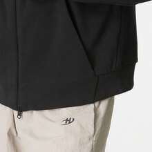 Adidas Men's Solid Black Hooded Long Sleeve Jacket - Black - View 7