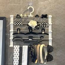 1pc Headband Storage Rack, Claw Clip Display Stand, Hair Accessory Hanging Rack, Pendant Organizer, Hair Claw Storage Holder, Large Capacity, Stainless Steel Material, Wall Mounted, Suitable For Closet Storage, Wall Storage, Jewelry Storage, Jewelry Rack - Hair Clip Storage Rack - View 9