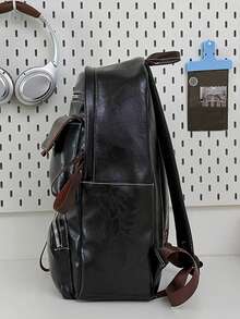 Large Capacity Multi-Pocket Business Casual Campus Backpack For College And High School Students, Laptop Outdoor Travel Backpack - Black - View 2