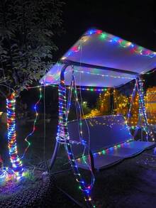 100ft Outdoor LED Light Strip, 720 LED Beads, Connectable, Flexible Tube, 8 Modes, LED Light Strip For Party Decoration, Christmas Atmosphere String Lights, Yard Decoration, Tree Wrap Lights, Christmas Decor, Home Atmosphere String Lights, Suitable For Fireplace, Porch, Patio, Halloween And Outdoor Lighting - One Size - View 12
