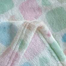 1pc Printed Flannel Blanket, High GSM Colorful Warm Soft Sofa Throw - Multicolor - View 3