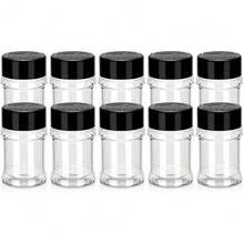 2 Oz Plastic Spice Jars With Flip Cap Clear Double-Sided Seasoning Containers Small Shaker Bottles For Kitchen Organization - Multicolor - View 9