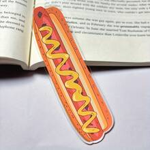 1pc Fun Hot Dog-Shaped Bookmarks, Quirky Desktop Decorations, Perfect Gifts For Bookworms And Reading Enthusiasts, And Also Great For Your Fun-Loving Foodie Friends - Multicolor - View 5