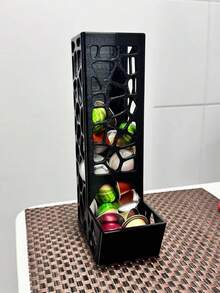 Modern Organic Coffee Capsule Storage Rack, Space-Saving Fluid Pod Dispenser, Sleek Office Desk Coffee Bar Organizer & Cool Gift For Co-Workers - View 6