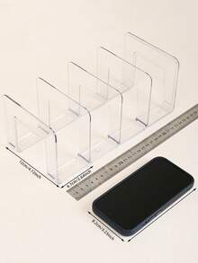 1/4pcs Bag Storage Rack, Space-Saving Storage Rack (Small Size, Only Fits Handbags Or Coin Purses) - Clear - View 7
