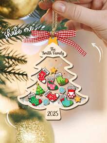 Customized Christmas Decorations,Home Christmas Souvenirs. Add Luster To Your Holiday With This Personalized Christmas Decoration! - A-christmas Tree Decoration - View 2