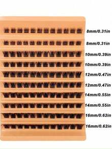 60pcs Reusable Natural Curly Eyelash Clusters DIY False Eyelashes Extension Fluffy Soft Comfortable - D - View 8
