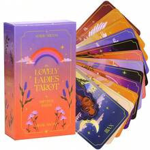 The Lovely Ladies Tarot Anniversary, Wedding, And Holiday Gifts Vibrant Illustrations, Beautiful Design - Orange - View 7