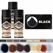 Goiple 3pcs Hair Fiber, Instantly Fill Hairline And Thin Hair, Create Fuller And Thicker Effect, Immediate Coverage For Bald Spots, Unisex Hair Fiber, Natural Hair Powder To Conceal Hair Loss (27.5g) - Multicolor - View 8