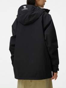 CAMEL CROWN Women's Single-Layer Outdoor Jacket, Comfortable, Water-Repellent, And Lightweight Hiking Mountaineering Jacket - Phantom Black - View 6